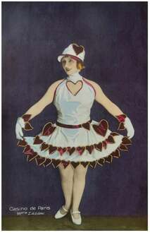 Kunstdruk - Casino de Paris Mlle Zazani ll 30x40cm Divers - 30x40 cm