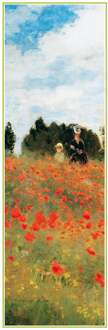Kunstdruk Claude Monet - Field of Poppies 25x70cm Divers - 25x70 cm