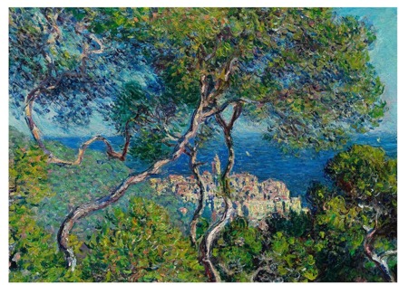 Kunstdruk Claude Monet Paesaggio a Bordighera 70x50cm Divers - 70x50 cm