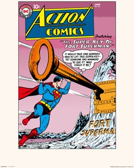 Kunstdruk DC Action Comics 241 30x40cm Divers - 30x40 cm