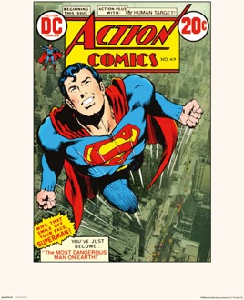 Kunstdruk DC Action Comics 419 30x40cm Divers - 30x40 cm