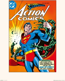 Kunstdruk DC Action Comics 485 30x40cm Divers - 30x40 cm