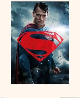 Kunstdruk DC Batman V Superman Superman Glyph 30x40cm Divers - 30x40 cm