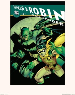 Kunstdruk DC Comics Batman And Robin TBW 9 30x40cm Divers - 30x40 cm