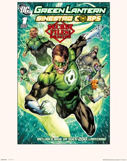 Kunstdruk DC Comics Green Lantern Sinestro Corps 1 30x40cm Divers - 30x40 cm