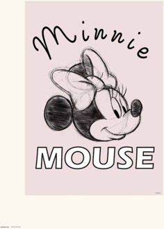 Kunstdruk Disney Minnie Mouse 30x40cm Divers - 30x40 cm