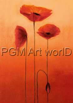 Kunstdruk Erika Heinemann - Poppy Elegance III 21x30cm Divers - 21x30 cm