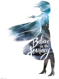 Kunstdruk Frozen - II Believe in the Journey 30x40cm Divers - 30x40 cm