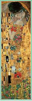 Kunstdruk Gustav Klimt - The Kiss 25x70cm Divers - 25x70 cm