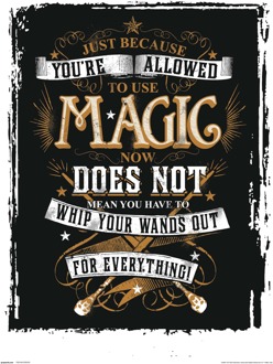 Kunstdruk Harry Potter Magic 30x40cm Divers - 30x40 cm