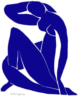 Kunstdruk Henri Matisse - Nu bleu II 60x80cm Divers - 60x80 cm