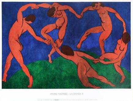 Kunstdruk Henri Matisse The Dance 80x60cm Divers - 80x60 cm