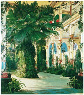 Kunstdruk Karl Blechen - Interior of a Palm House 84x96cm Divers - 84x96 cm