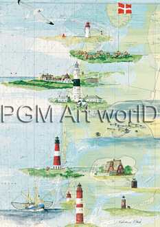 Kunstdruk Katharina Noack - Sylt und Amrum 50x70cm Divers - 50x70 cm