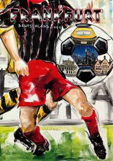 Kunstdruk Michael Hopf - Frankfurt 50x70cm Divers - 50x70 cm