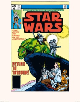 Kunstdruk Star Wars - 31 Return To Tatooine 30x40cm Divers - 30x40 cm