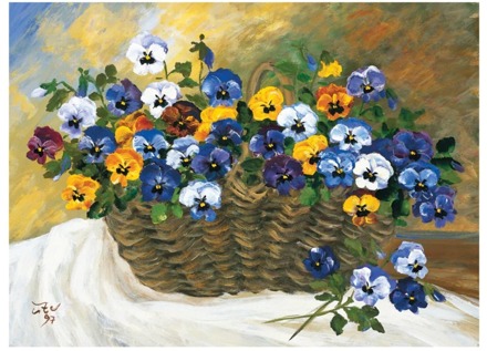 Kunstdruk Ute von der Wehl - Bunt gemischt 50x42cm Divers - 50x42 cm