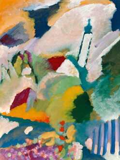 Kunstdruk Wassily Kandinsky - Kirche in Murnau 60x80cm Divers - 60x80 cm