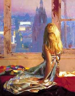 Kunstdruk Zhaoming Wu - Twinkling City 70x90cm Divers - 70x90 cm