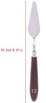 Kunstenaar Rvs Paletmes Spatel Schraper Voor Mengen Olieverf 12