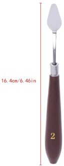 Kunstenaar Rvs Paletmes Spatel Schraper Voor Mengen Olieverf 2