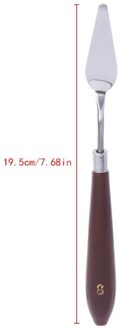 Kunstenaar Rvs Paletmes Spatel Schraper Voor Mengen Olieverf 8