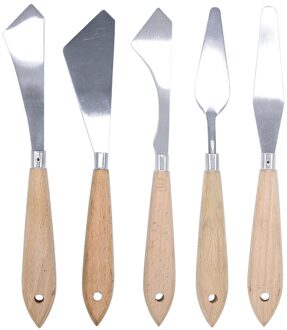 Kunstenaar Voor Olie Acryl Kunst School Supplies Schilderen Spatel Set Palet Cutter Veelzijdige Rvs Professionele Leraren 6