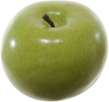 Kunstfruit decofruit - appel/appels - ongeveer 6 cm - groen - Kunstbloemen