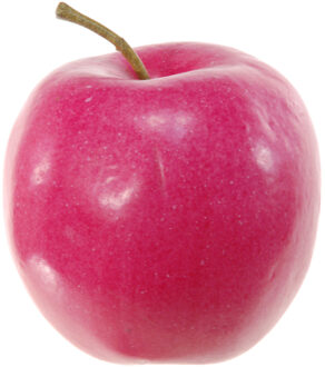 Kunstfruit decofruit - appel/appels - ongeveer 8 cm - rood