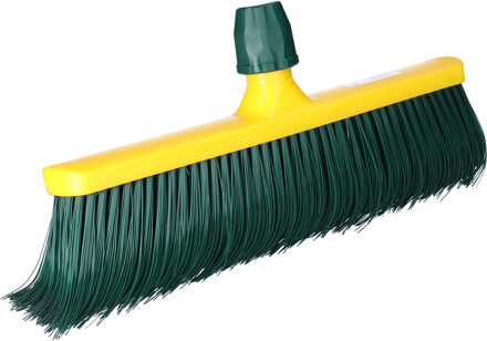 Kunstgras bezem - bezemkop - klauw bezem - groen - 40 cm - kunststof - voegenbezem