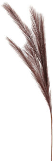 Kunstgras/rietgras/takken/losse steel - pluimen pampasgras - donkerbruin - 80 cm