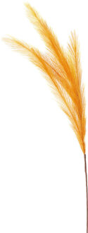 Kunstgras/rietgras/takken/losse steel - pluimen pampasgras - goudgeel - 80 cm