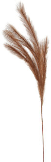 Kunstgras/rietgras/takken/losse steel - pluimen pampasgras - lichtbruin - 80 cm - Kunsttakken