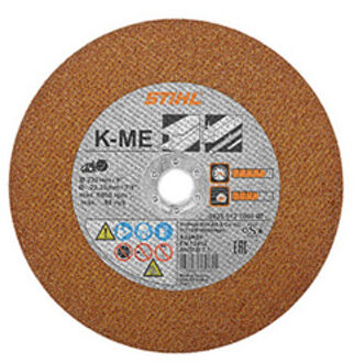 kunsthars doorslijpschijf, Ø 230 mm, staal, K-ME - 08350127000