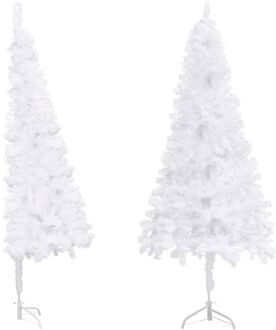 Kunstkerstboom hoek 150 cm PVC wit