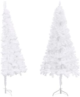 Kunstkerstboom hoek 240 cm PVC wit