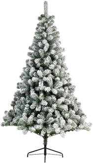 Kunstkerstboom Imperial pine snowy h240 cm groen/wit