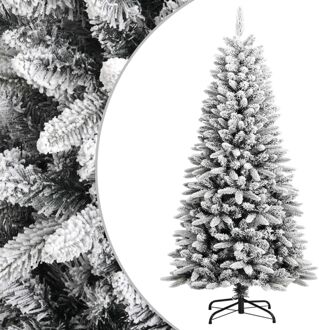 Kunstkerstboom met sneeuw 120 cm PVC en PE