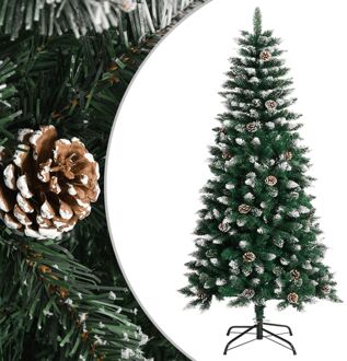 Kunstkerstboom met standaard 120 cm PVC groen