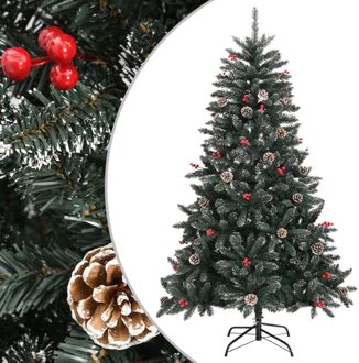 Kunstkerstboom met standaard 120 cm PVC groen