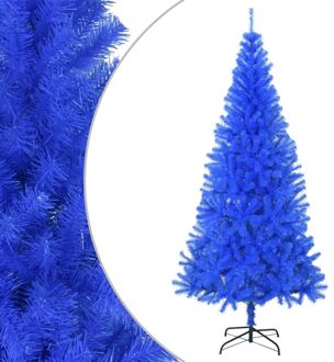 Kunstkerstboom met standaard 210 cm PVC blauw