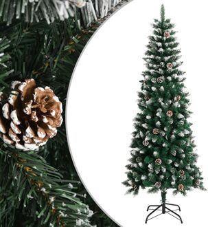 Kunstkerstboom met standaard 210 cm PVC groen