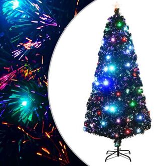 Kunstkerstboom met standaard/LED 180 cm glasvezel Groen