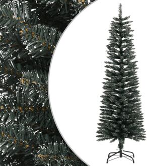 Kunstkerstboom met standaard smal 150 cm PVC groen