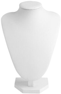 Kunstleer/Fluwelen Mannequin Sieraden Ketting Display Houder Hals Buste Stand Showcase Toon Versier Faux leer