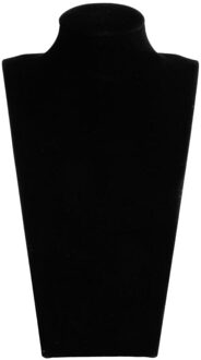 Kunstleer/Fluwelen Mannequin Sieraden Ketting Display Houder Hals Buste Stand Showcase Toon Versier Velvet 2