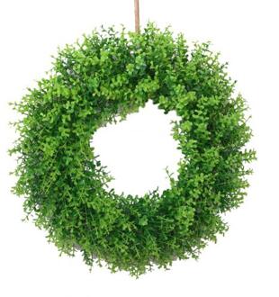 Kunstmatige Blad Krans Guirlande Drempel Thuis Deur Party Opknoping Hanger Decor Blad Ornament Home Decoratie groen