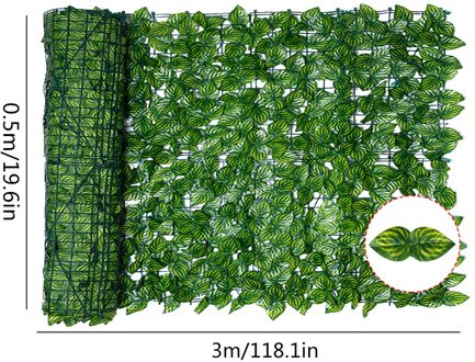 Kunstmatige Blad Screening Roll Uv Vervagen Beschermd Privacy Hedging Muur Landscaping Tuin Hek Balkon Scherm Home Decor Panel