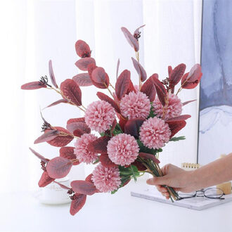 Kunstmatige Bloem Zijden Nep Bloemen Boeket Bruiloft Home Decoratie Thuis Tafel Decor Simulatie Bloemen 4