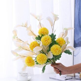 Kunstmatige Bloem Zijden Nep Bloemen Boeket Bruiloft Home Decoratie Thuis Tafel Decor Simulatie Bloemen 6